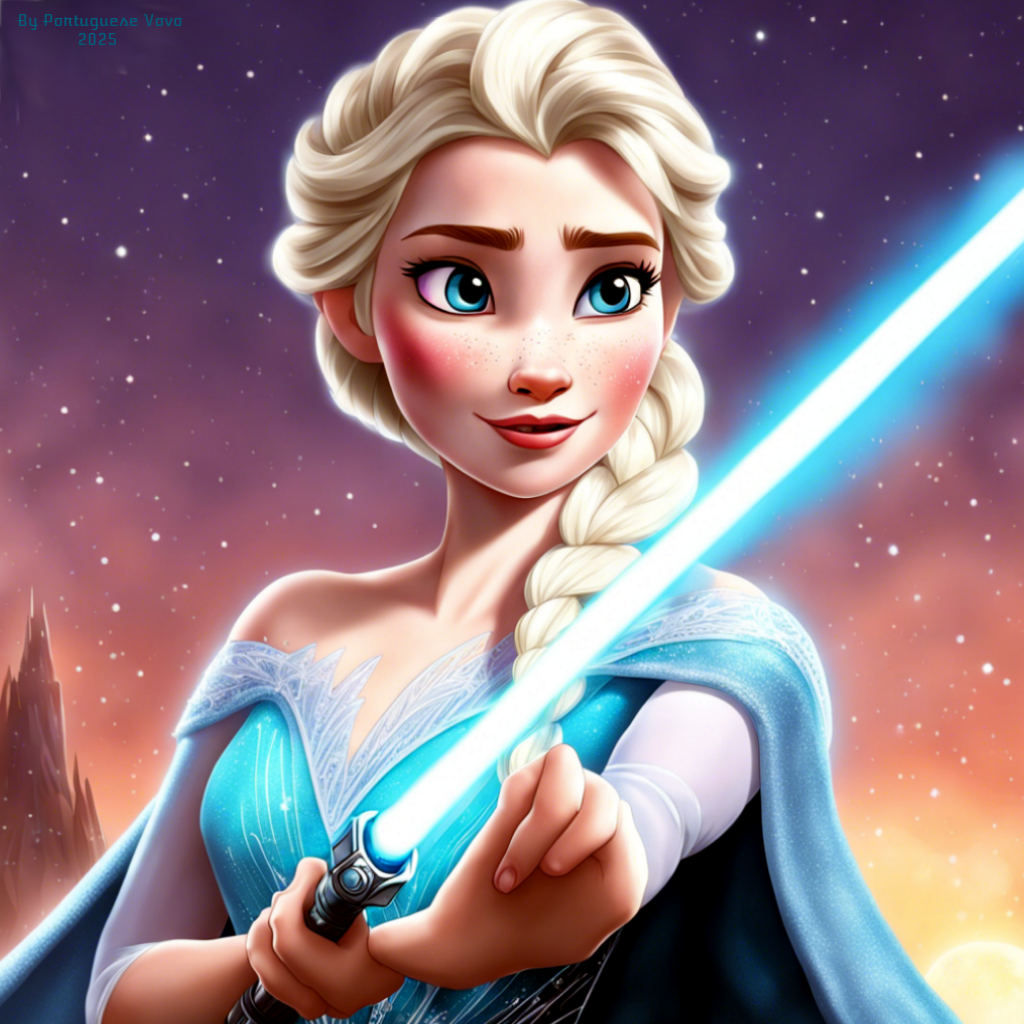 Use the force elsa by portuguesevovo on deviantart
