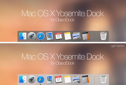MacOSX Yosemite Dock