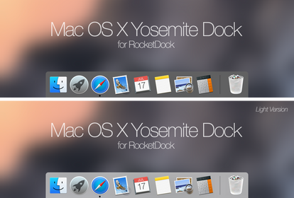 MacOSX Yosemite Dock