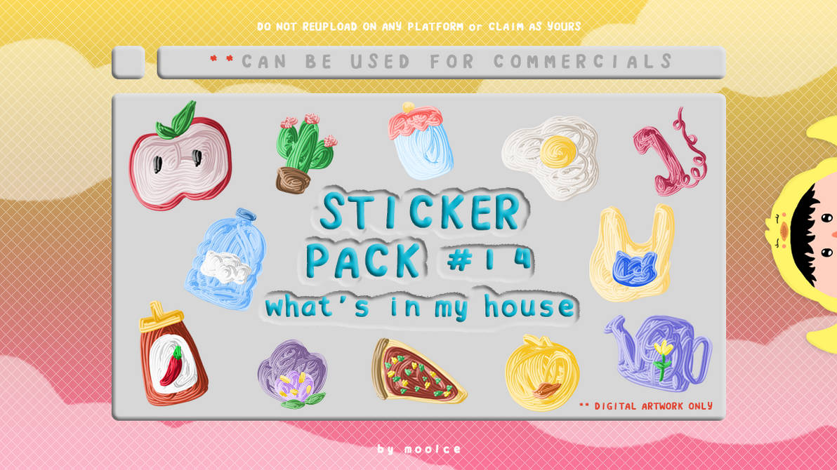 Sticker Pack #14 by moolce by moolce on DeviantArt
