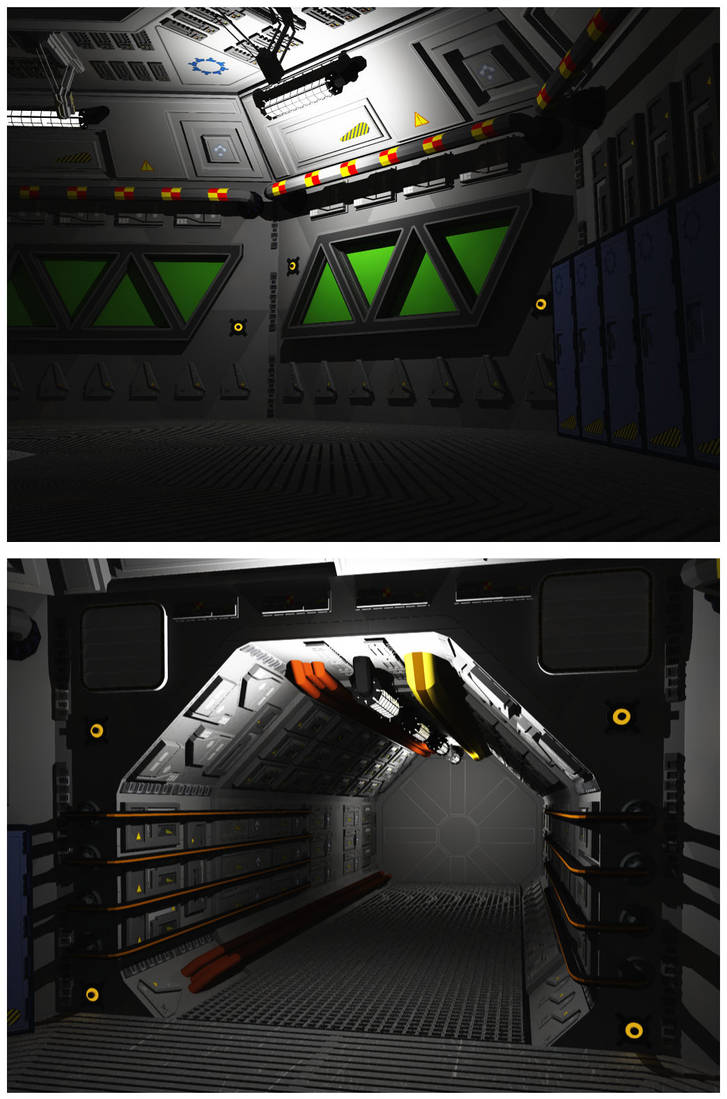 Triton Station Corridor and Hub OBJ by dmaland on DeviantArt
