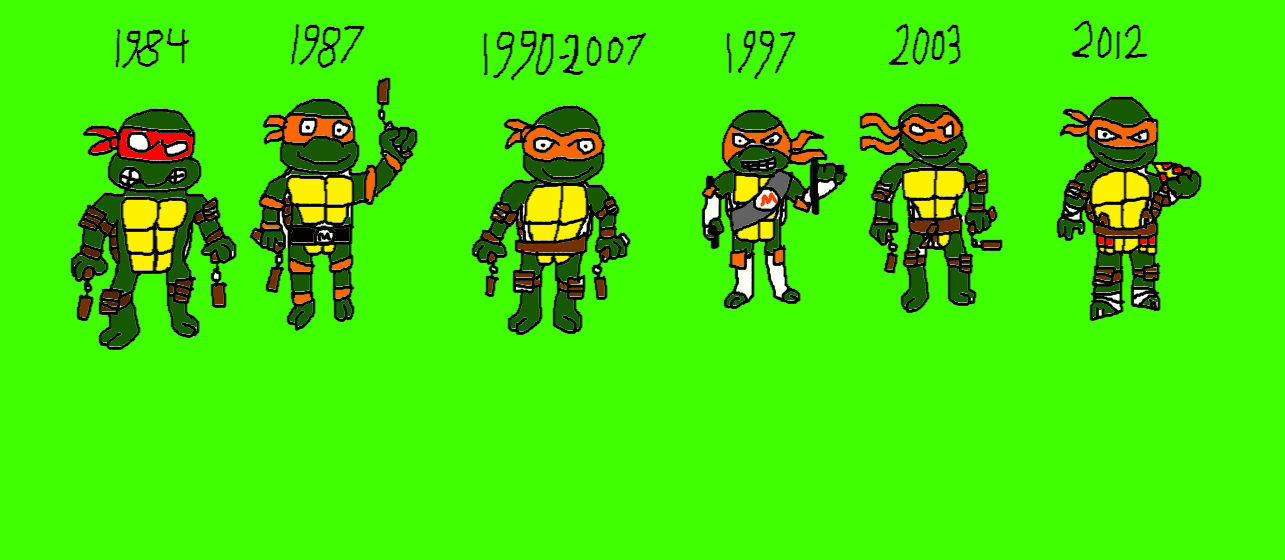 The Many Faces Of Michelangelo By Lucifertheshort On Deviantart