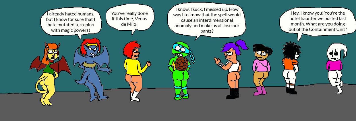 Bottomless in New York by LuciferTheShort on DeviantArt