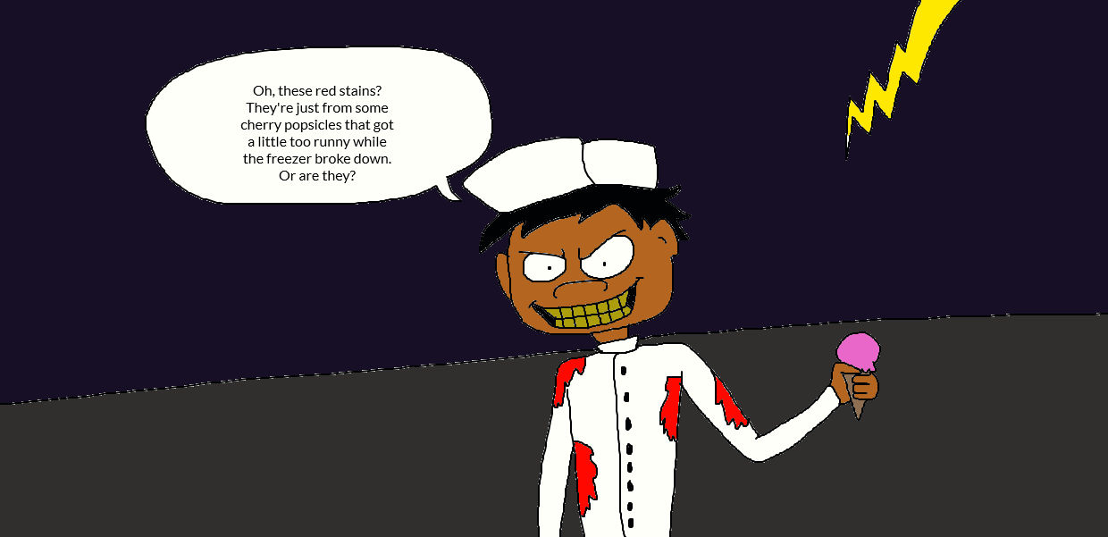 Crazy Ice Cream Man is Crazy by LuciferTheShort on DeviantArt