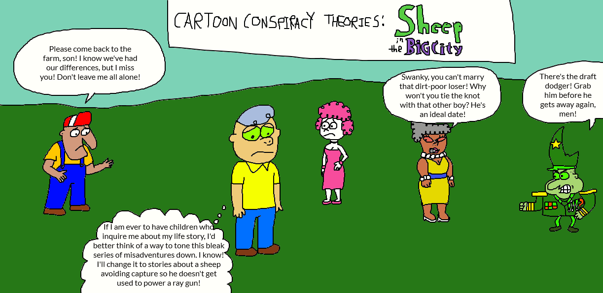 Cartoon Conspiracy Theories: Sheep in the Big City by LuciferTheShort on  DeviantArt