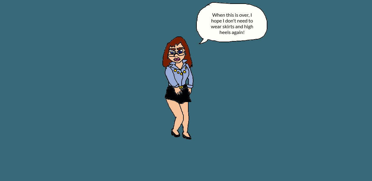 Charlene Davidson Disguised as a Secretary by LuciferTheShort on DeviantArt