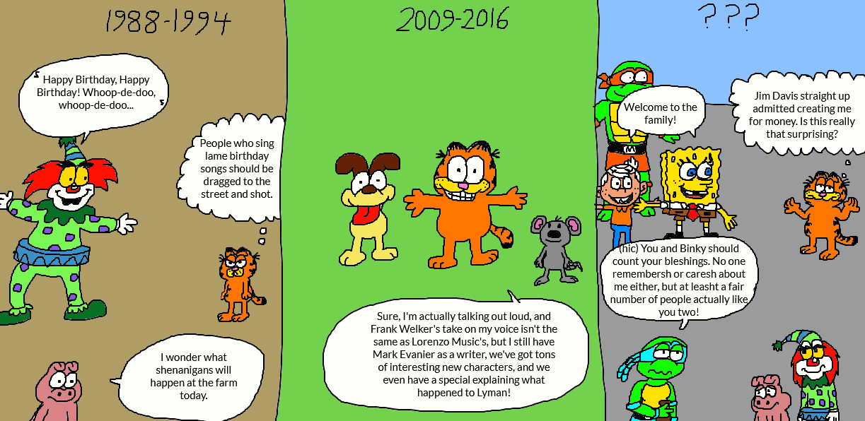 The Ages of Garfield Cartoon Shows by LuciferTheShort on DeviantArt