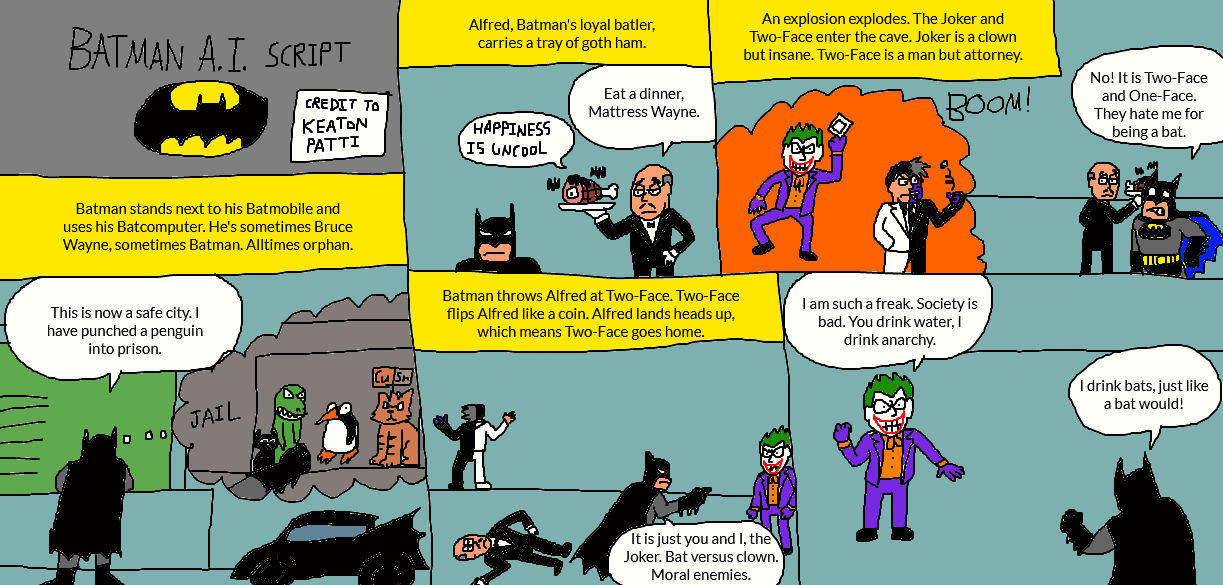 Batman AI Script Page 1 by LuciferTheShort on DeviantArt