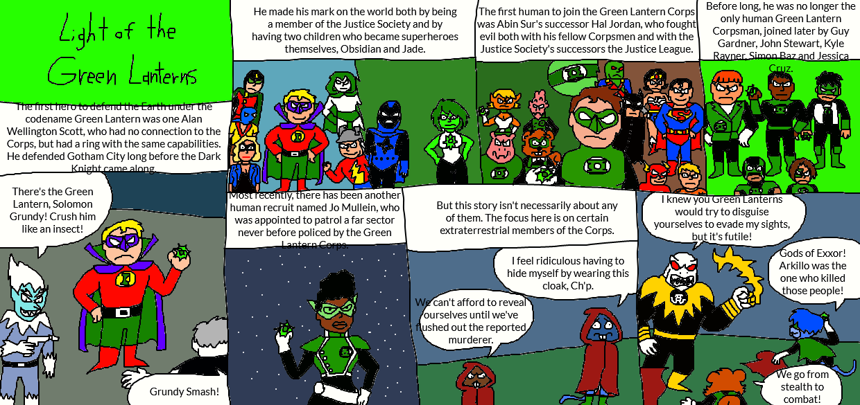 Light of the Green Lanterns Page 1 by LuciferTheShort on DeviantArt
