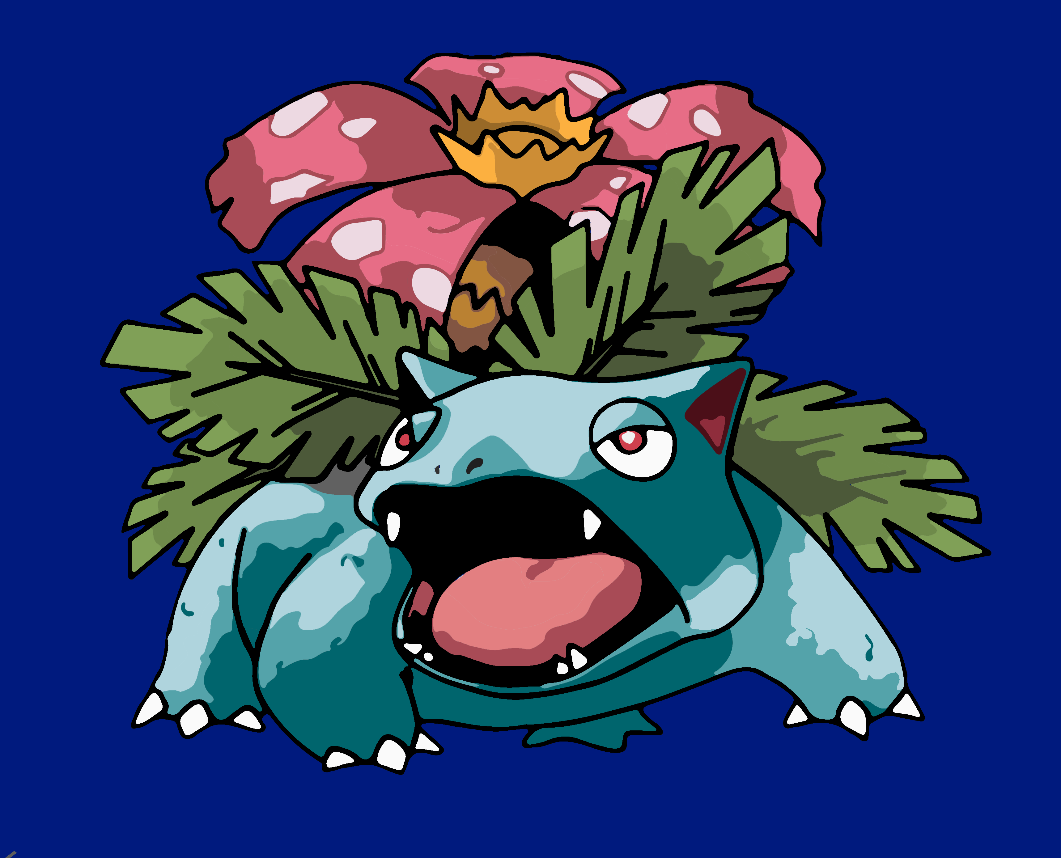 Venasaur Colored Vector by cboma18 on DeviantArt