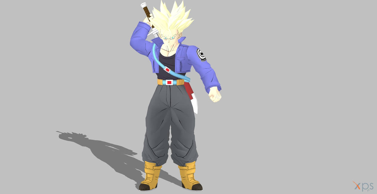 DBFZ Trunks (SSJ) by BlinkJisooXPS on DeviantArt