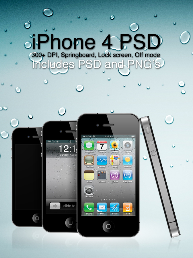 iPhone 4 PSD