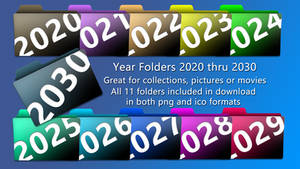Years icon folders