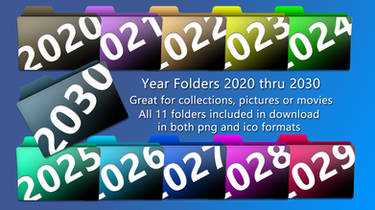 Years icon folders