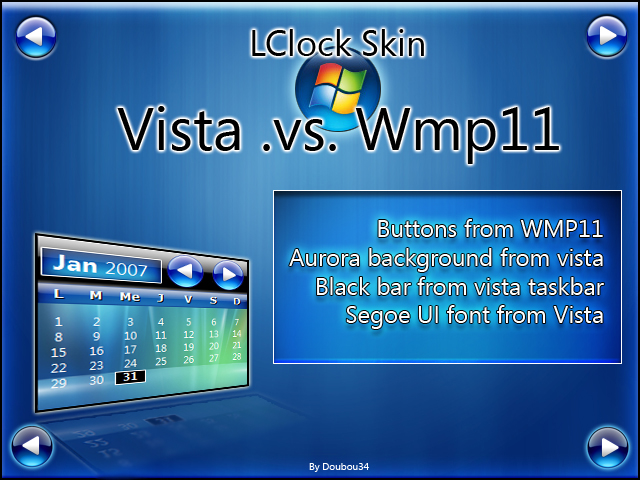 Vista.Vs.WMP11 LClock Skin