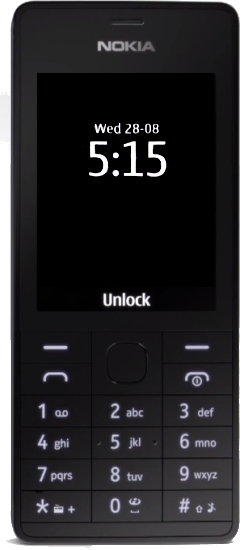 Nokia 515 minimal black theme