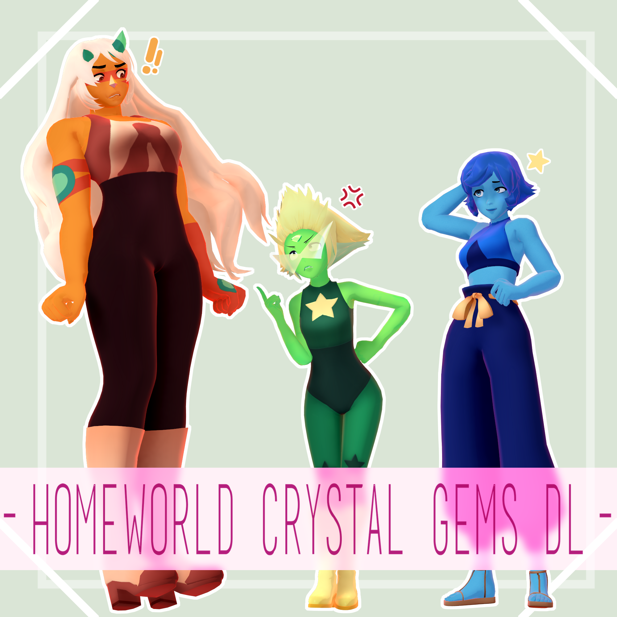 MMD Homeworld Crystal Gems [DOWNLOAD] by JoeySandbag on DeviantArt