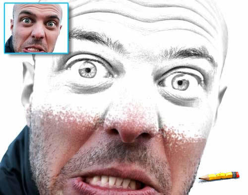 pencil draw photoshop action by