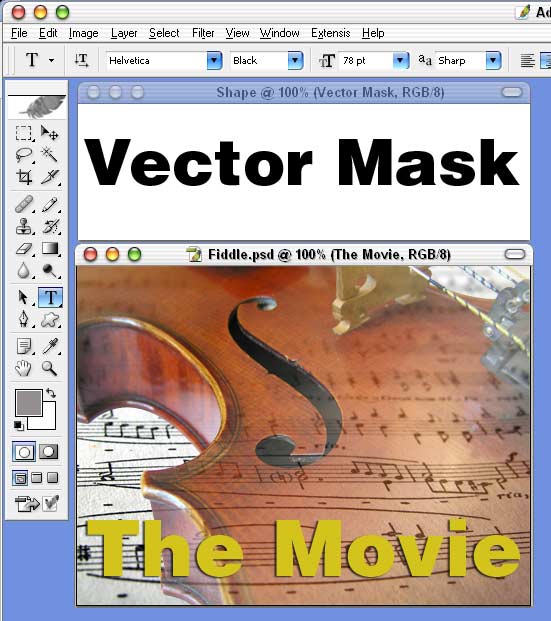 Vector Mask in Adobe Photoshop