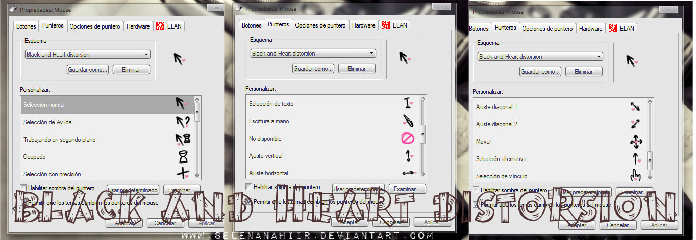 Black and heart distorsion by seeletutorials
