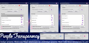 Cursor 'Purple Transparency Seel'