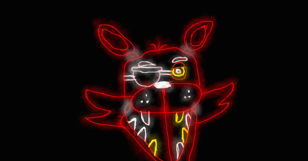 Glow in the dark Foxy by sramos4102 on DeviantArt