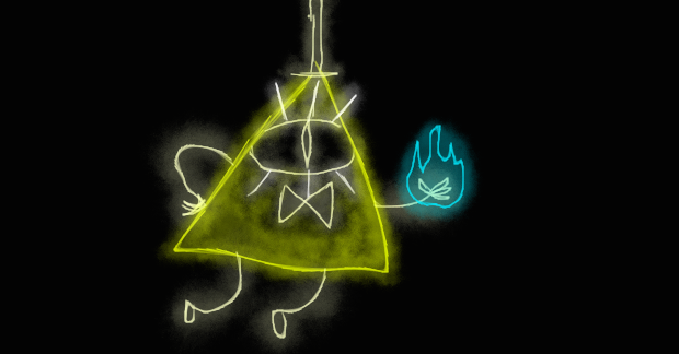 Glow in the dark Bill Cipher by sramos4102 on DeviantArt