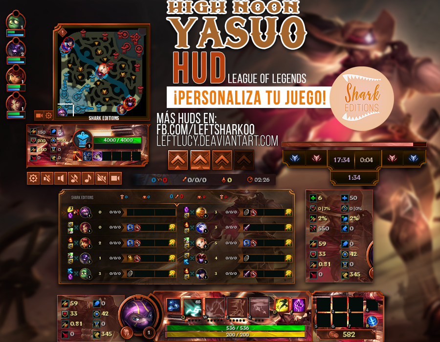 High Noon Yasuo HUD League of Legends