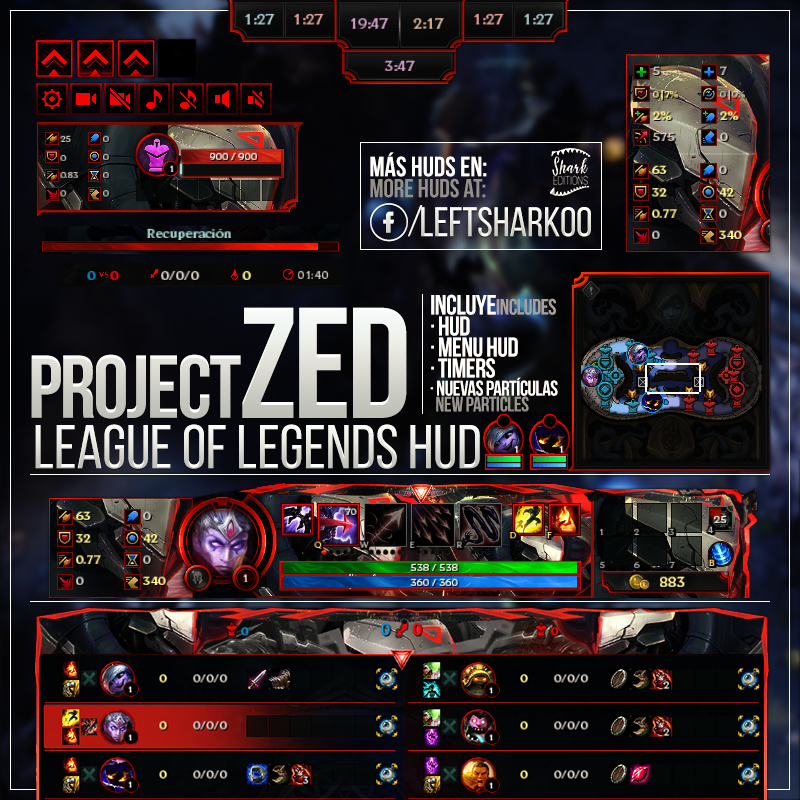 Project Zed League of Legends HUD