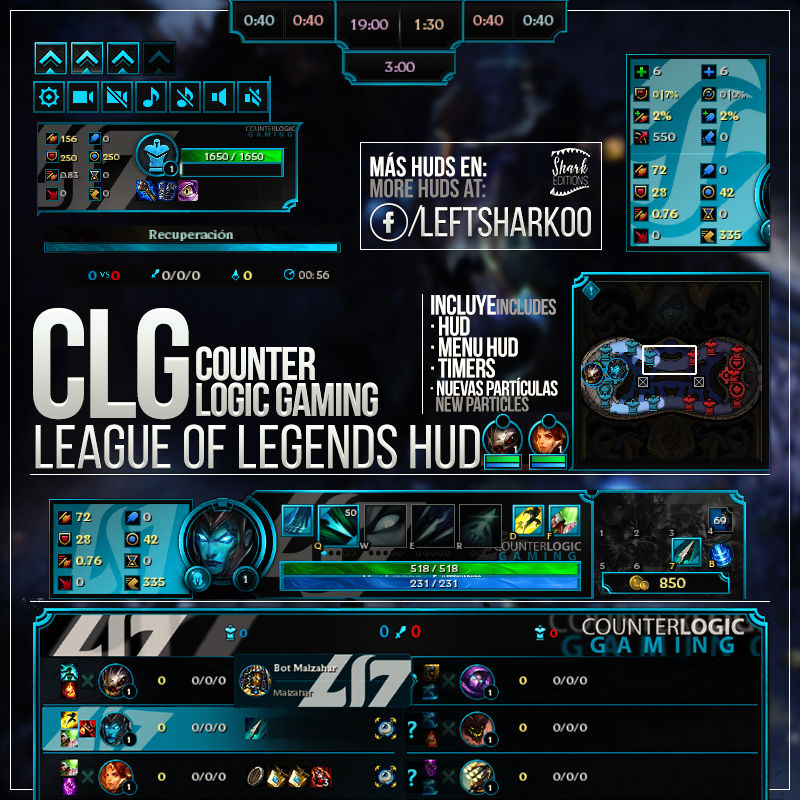 Counter Logic Gaming Team League of Legends HUD by LeftLucy on DeviantArt