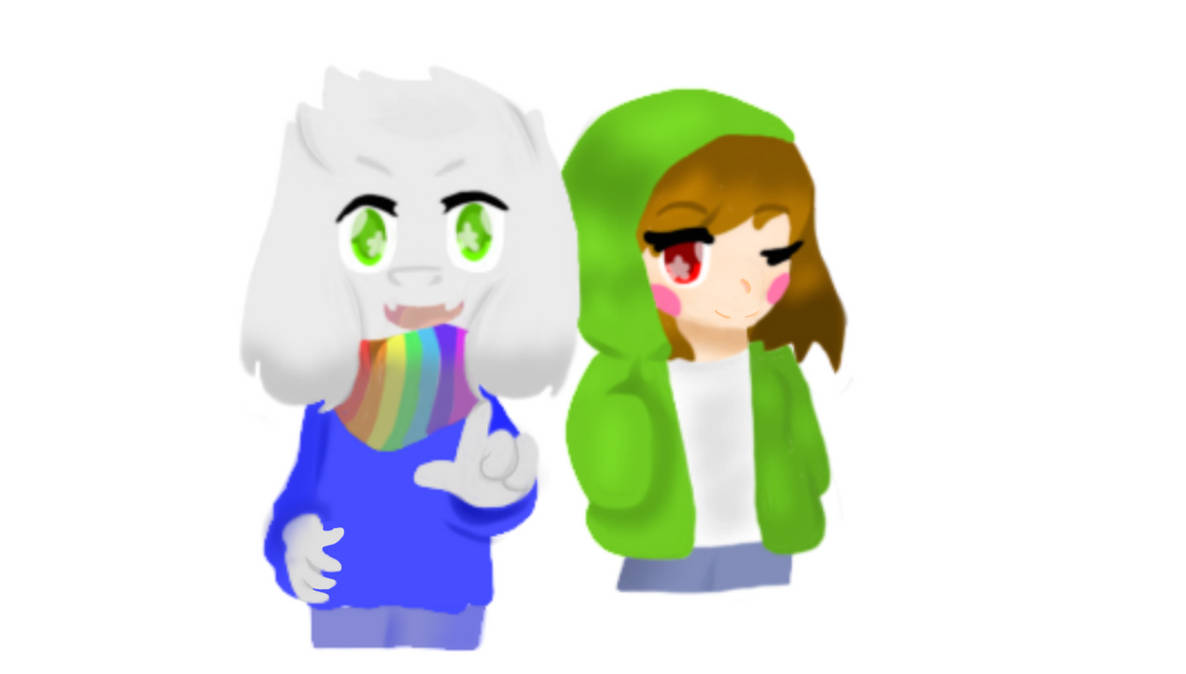 Storyshift Chara and Asriel by Starleafshysky on DeviantArt