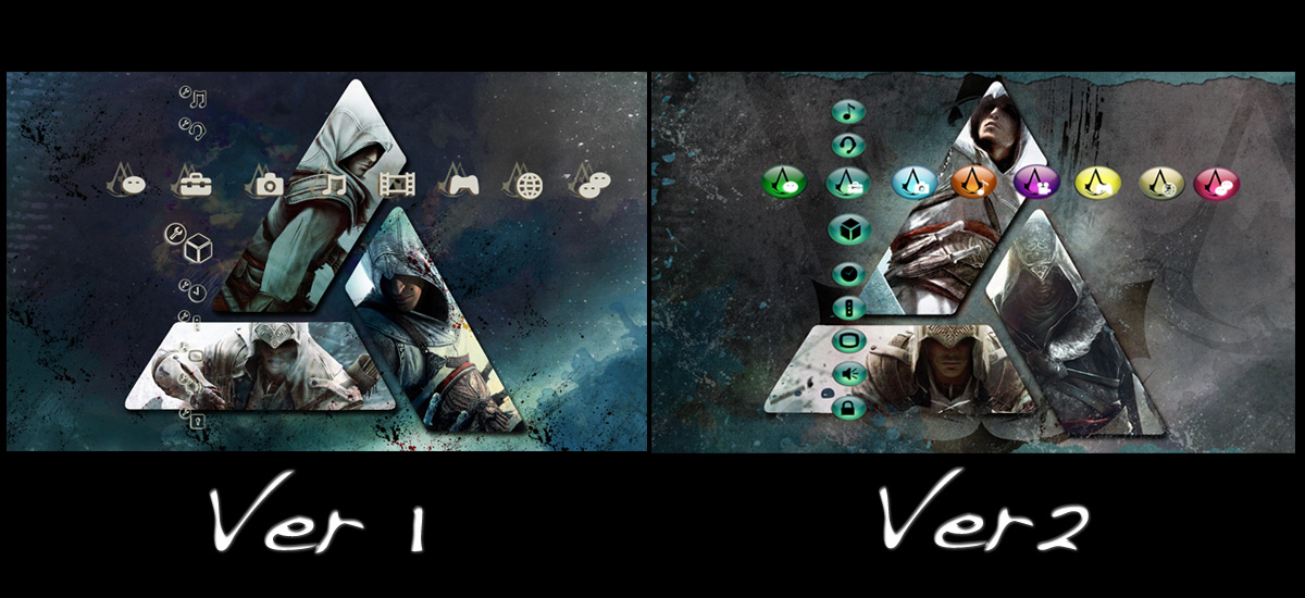 Assassins Creed: Altair, Ezio, Connor PS3 Theme 2