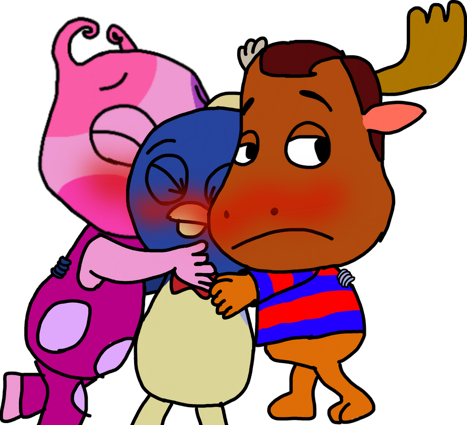 New Tyrone and Uniqua hug Pablo Backyardigans Love by DanielPalomino on ...