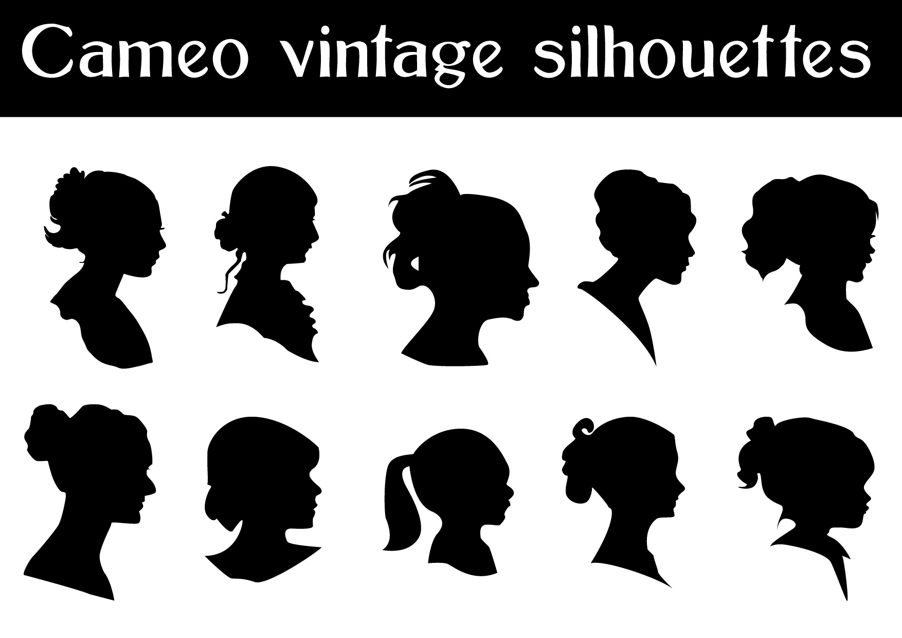 vector Cameo silhouettes
