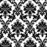 Black White Floral Background