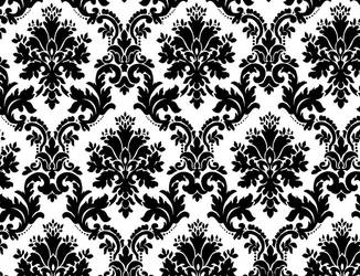 Black White Floral Background