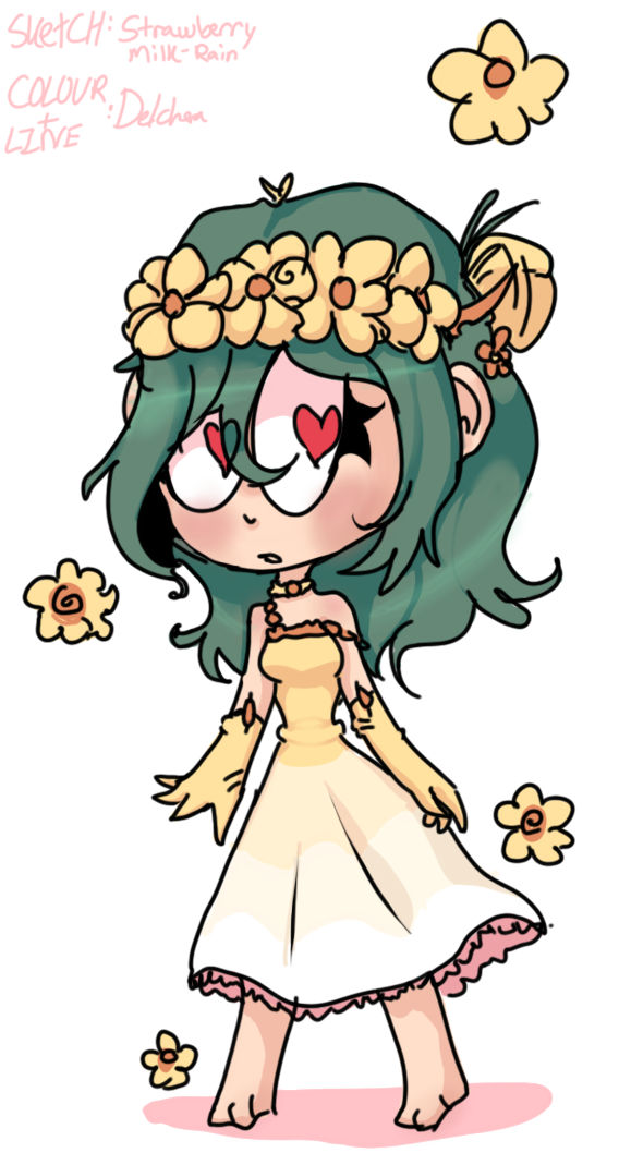 Devas Raining Flowers Its Raining Flowers!-Collab by Delchera on DeviantArt