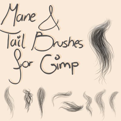 Mane and Tail Brushes for Gimp