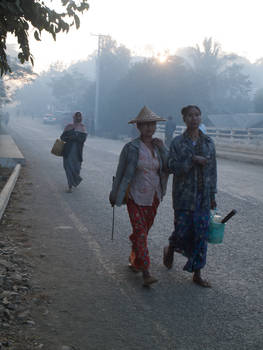 Dawn in Mrauk U, Myanmar, 2016