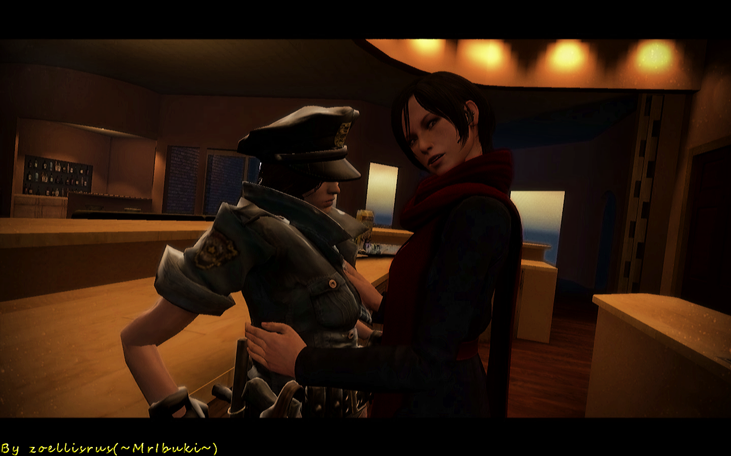 Resident Evil 4 HD Remaster Leon and Ada Wallpaper by zoellisrus