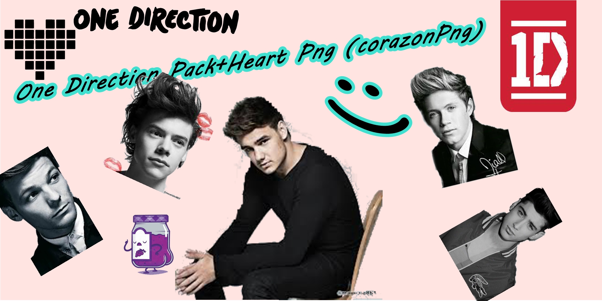 One Direction Logo Corazon Png By Kinesdemaslow On Deviantart