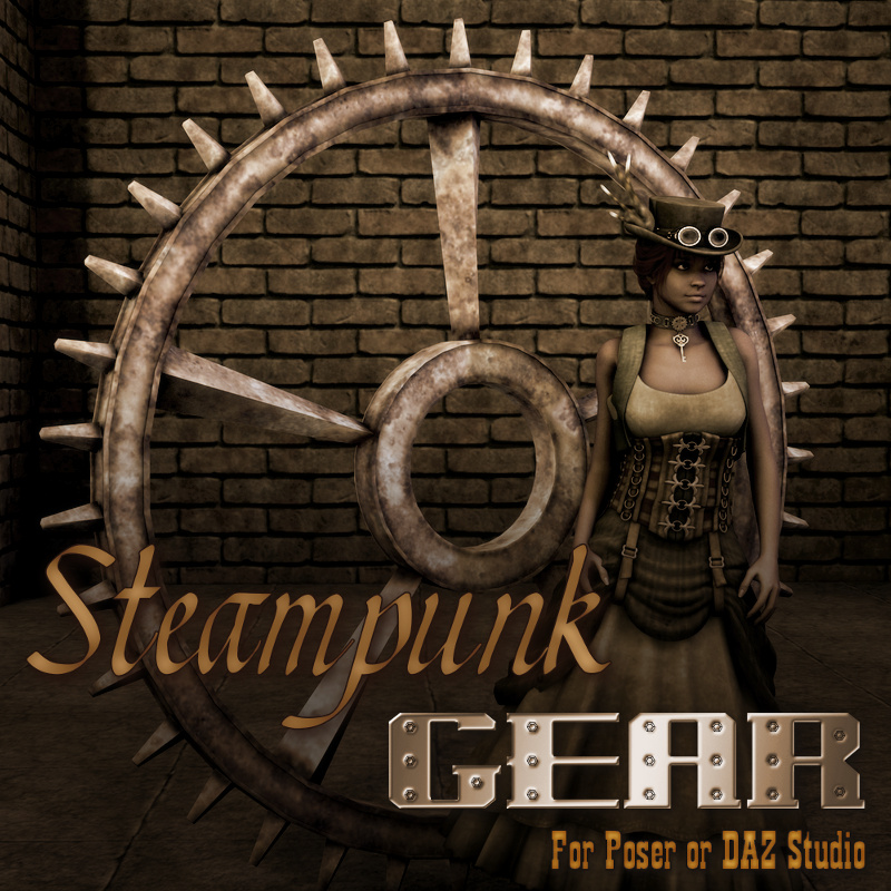 Steampunk Gear for Poser