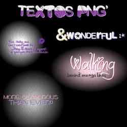 Textos Png's con foto de luz,