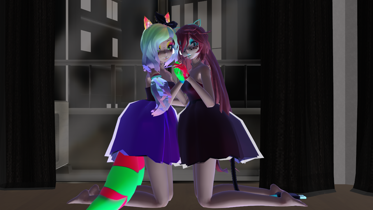 MMD Sisters Pose dl by Charlylou2004 on DeviantArt
