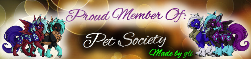 Pet Society Member Banner by glifire on DeviantArt