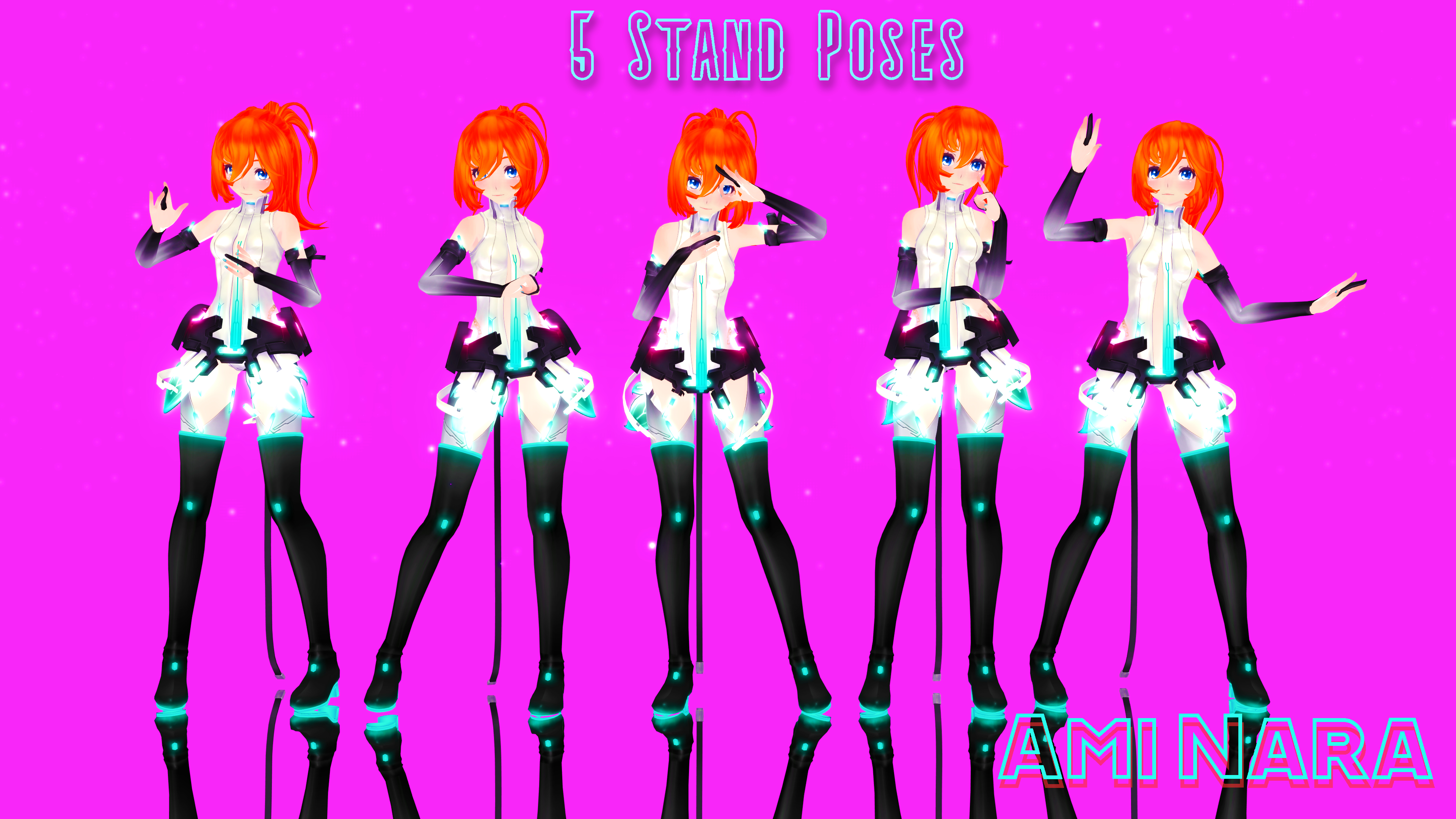 5 Stand poses by Ami Nara by Amyareader on DeviantArt