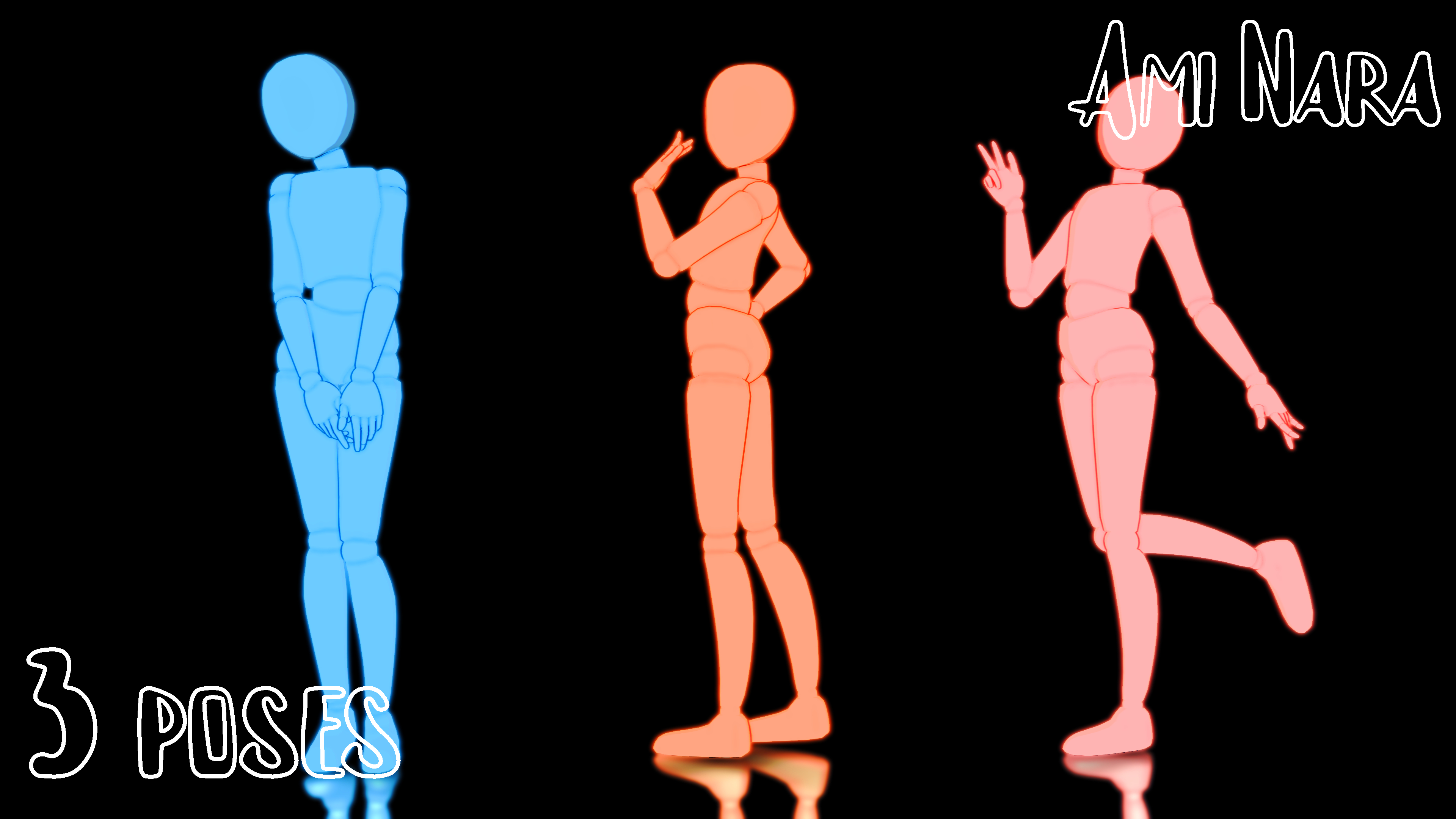 Pose Pack by Ami Nara 9 by Amyareader on DeviantArt