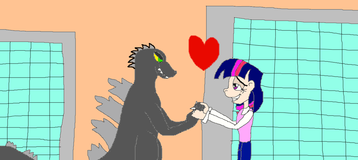 Twilight Sparkle and Godzilla: Love In Tokyo! by Devon13168 on DeviantArt