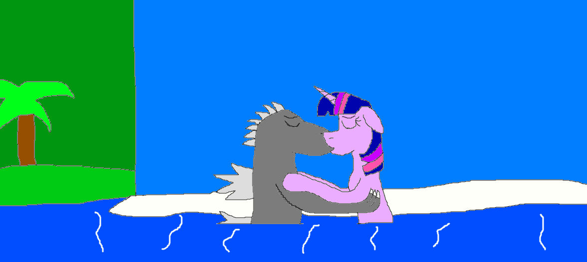 Twilight Kong and Godzilla kiss in hot springs by Devon13168 on DeviantArt