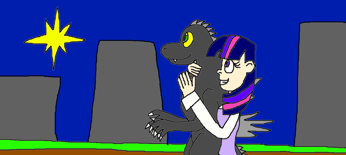 Twilight Sparkle And Godzilla: The Golden Star! by Devon13168 on DeviantArt